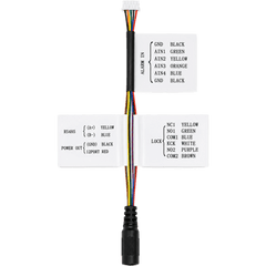 Arnés De Refacción Para Conexión De DSKV6114ME1, Alimentación, Entradas De Alarma, Comunicación Y Control De Cerradura.