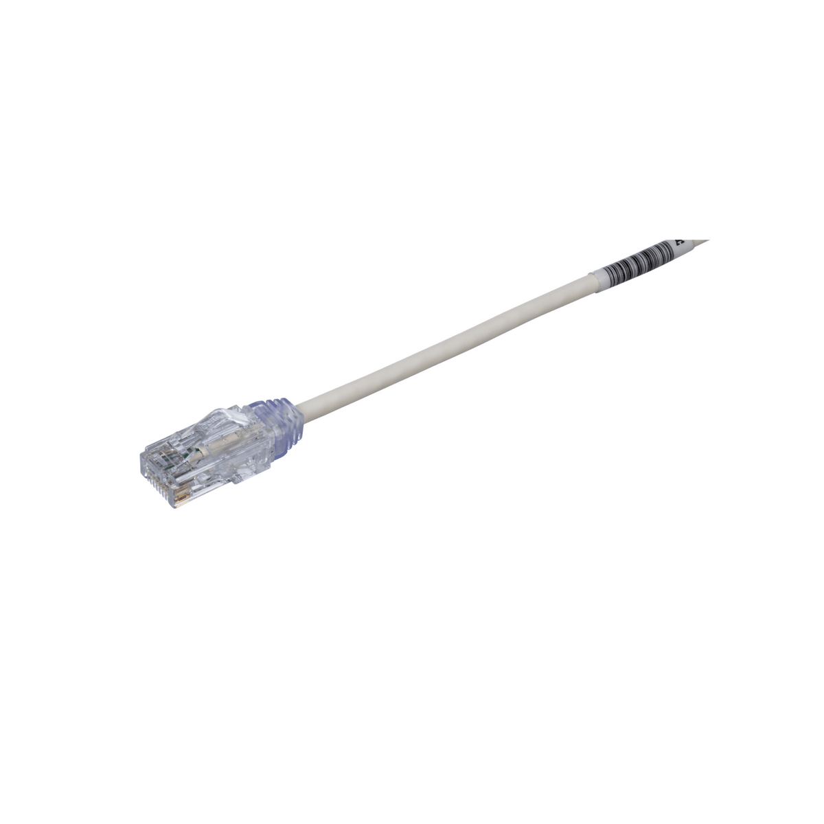 Cable de Parcheo TX6, UTP Cat6, Diámetro Reducido (28AWG), Color Blanco Mate, 7.62 Metros (25 Pies)
