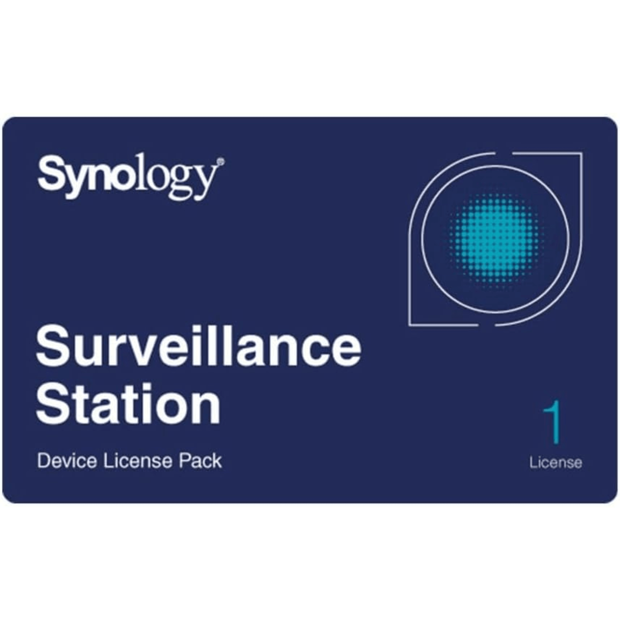 Licencia de Dispositivos de Vigilancia Synology | Paquete de 1 Licencia | Compatibilidad con Cámaras IP, Módulos de E/S, Altavoces IP | Gestión Centralizada CMS | Licencias Predeterminadas Incluidas.