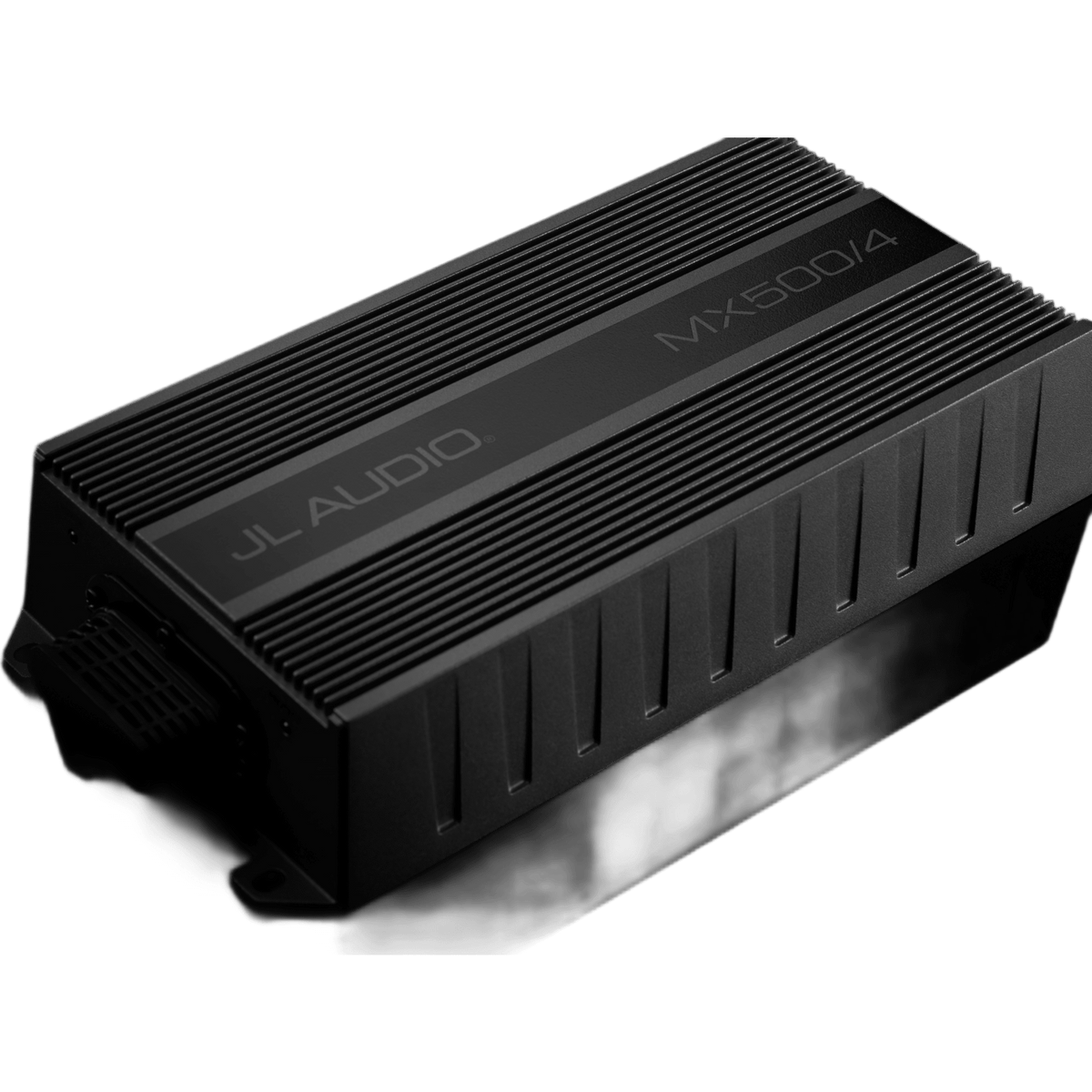 Amplificador Náutico y para Deportes de Motor / 4 Canales / 500 W RMS / Clase D / IPX7 / Filtros Paso Bajo y Paso Alto / Potenciómetros Calibrados con Bloqueo