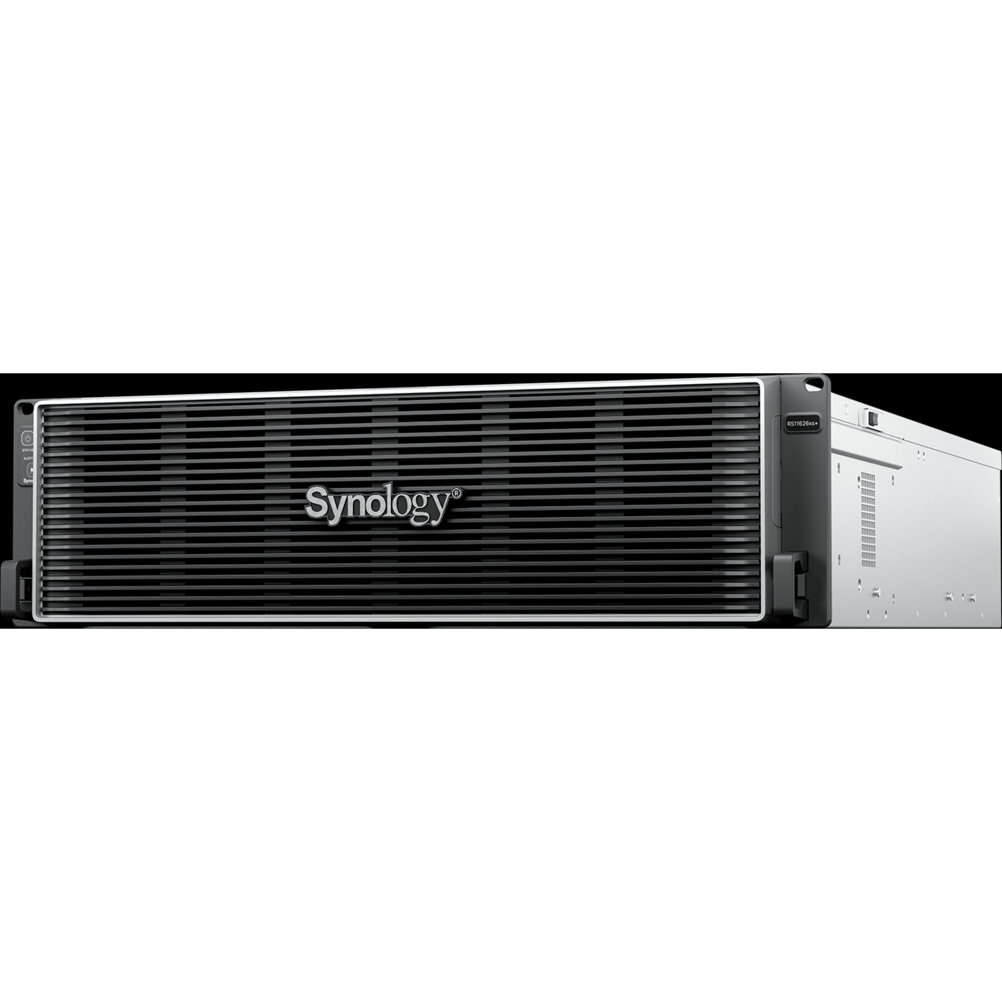 Servidor NAS RackStation 3U / 20 Bahías (16 x 3.5"/2.5" + 4 x 2.5") / 2 SSD M.2 NVMe Integrados RAID 1 / Dual 10GbE RJ45 / Escalable a 116 Bahías con RX1222sas / 234,000+ IOPS 4K / 10,500/8,200 MB/s / Fuentes Redundantes 800W