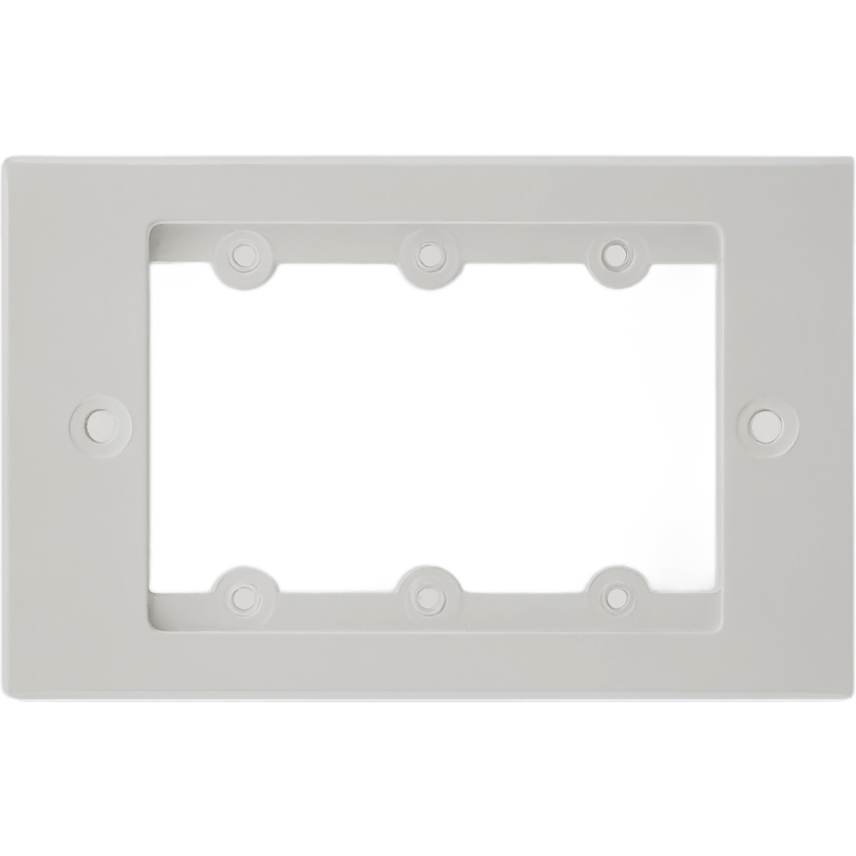 Frame para Wall Plate Inserción | 1 Gang | Metal | Version USA | Incluye Inserciones y Tornillos | Blanco