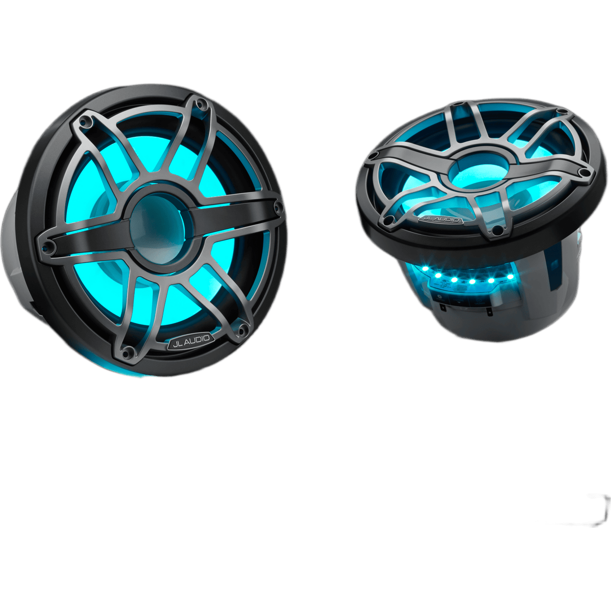 Subwoofer Náutico 8" / 200 W RMS / 4 &Omega; / Iluminación LED Transflective™ / Rejilla Deportiva de Titanio / Deflector Infinito o Caja Cerrada / Marino