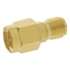 Adaptador en Línea, de Conector SMA Macho a SMA Hembra Inverso, Oro/ Oro/ Teflón.
