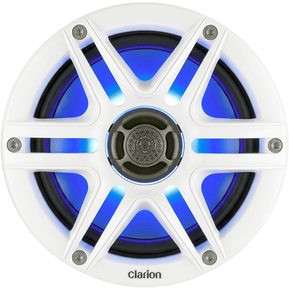 Altavoces náuticos Clarion® CMS Coaxial 6.5" / 30 W RMS / 4 ohm / 87 dB / 55 Hz-20 kHz / LED RGB / Montaje 5.00"-5.25"