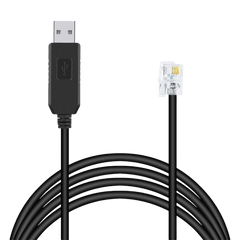 Cable Serial / RJ-9 a USB / 200 cm (6.6 ft) / Negro / Conectores USB A y RJ9