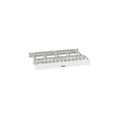 Organizador de Cables Horizontal NetManager de Alta Densidad, Doble (Frontal y Posterior), Para Rack de 19in, 1UR, Color Blanco