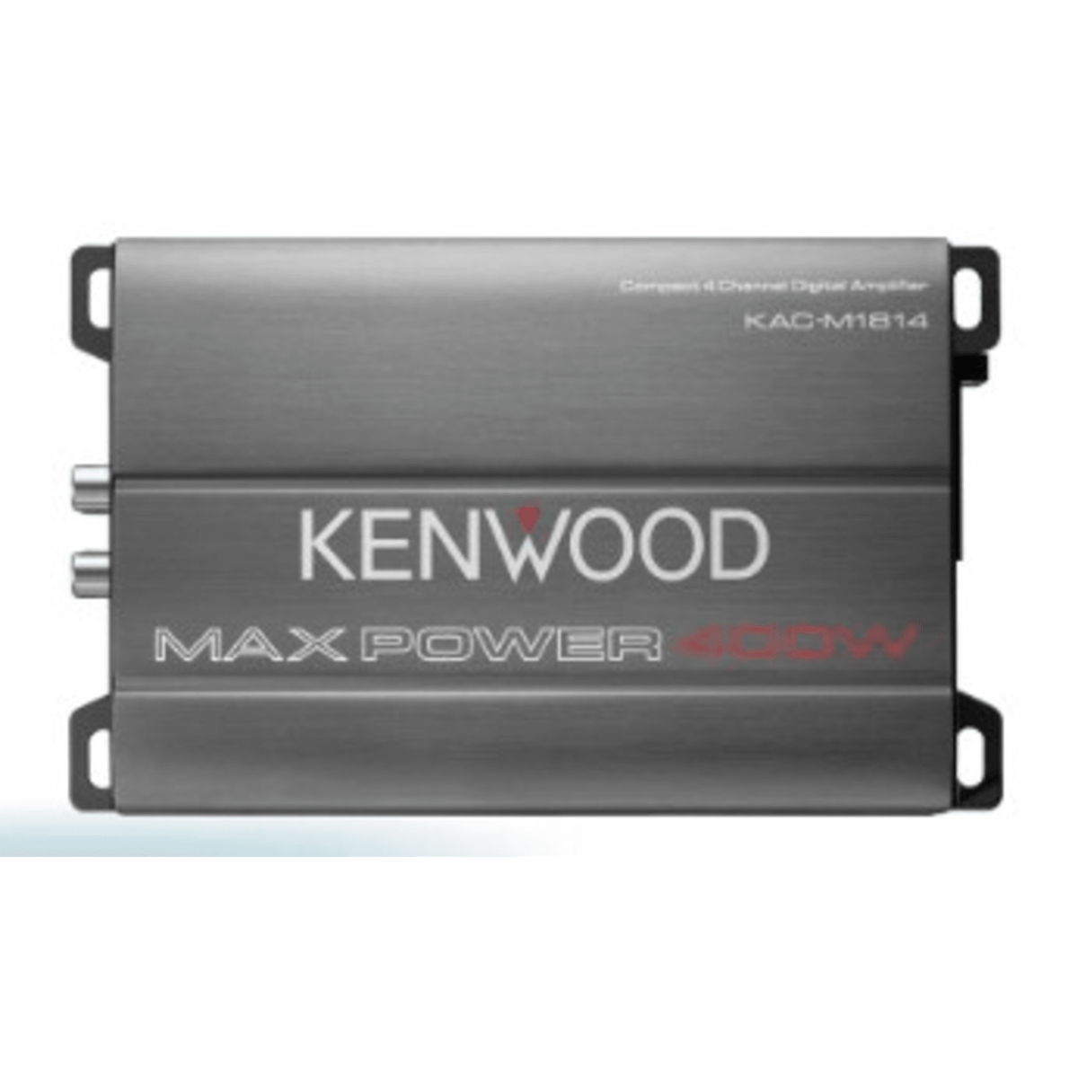 Amplificador Clase D KAC-M1814 / 400W Max / 45W x 4 RMS (4&Omega;) / 45W x 4 RMS (2&Omega;) / 90W x 2 Puenteado / Filtros Ajustables HPF/LPF / Entrada a Nivel de Altavoz / Recubrimiento Conformal / Compacto / Para Automóvil, Marina, ATV y Motocicle
