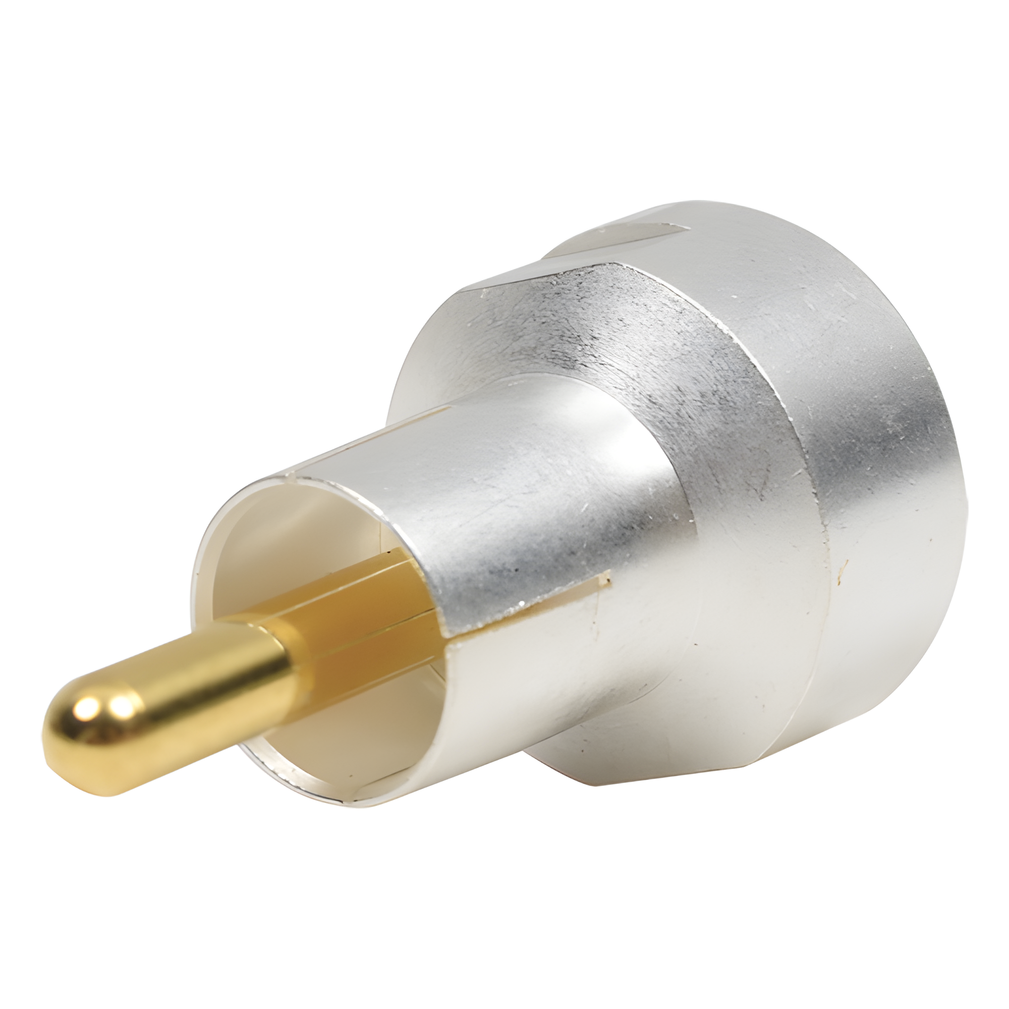 Adaptador UNIDAPT Hembra a RCA Macho. Plata / Oro / Teflón.