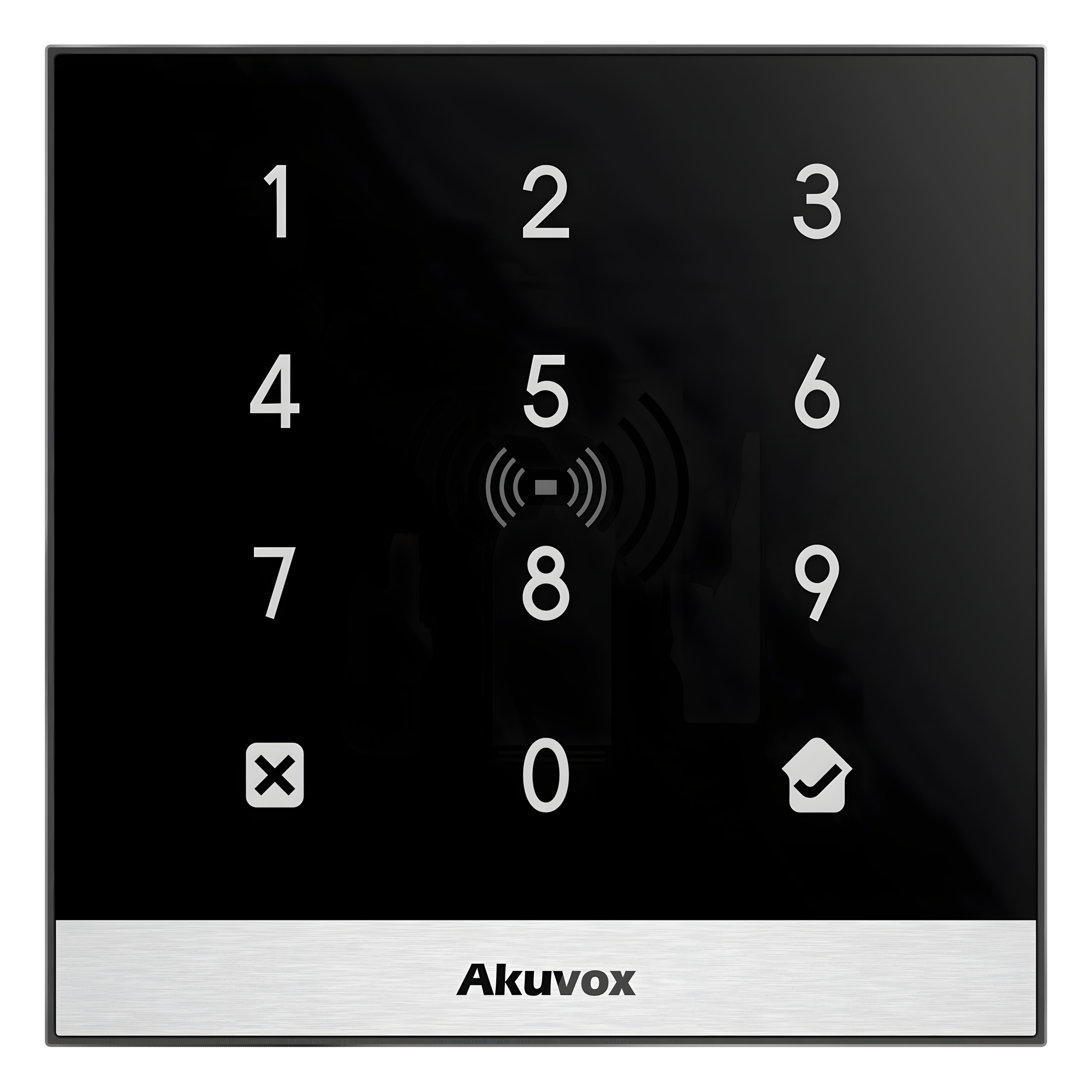 Teclado de Control de Acceso + Bracket de Instalación / Administración 100% en la Nube / Interfaz WEB / POE / Lector Prox 125 kHz / MIFARE 13.56MHz / NFC / APP Smart Plus / Control de 1 Puerta / PIN Para Visitas / IP65