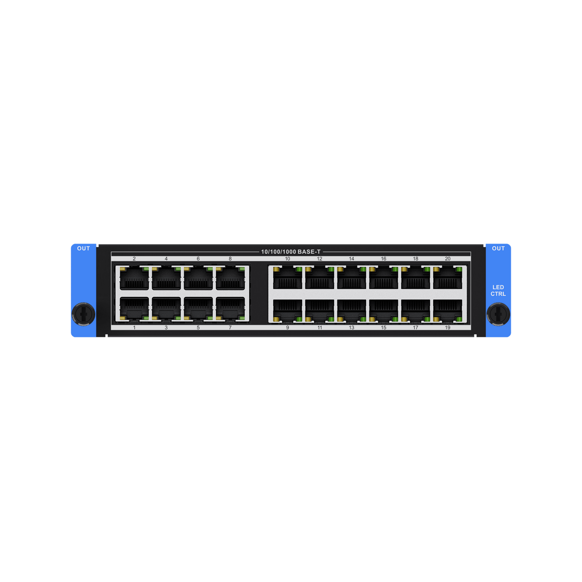 Tarjeta de 20 Puertos Ethernet Gigabit / Resolución 4K HDR10 / Carga Máxima 10.4 MP / Soporte HLG y SMPTE / Modos Mini y Estándar