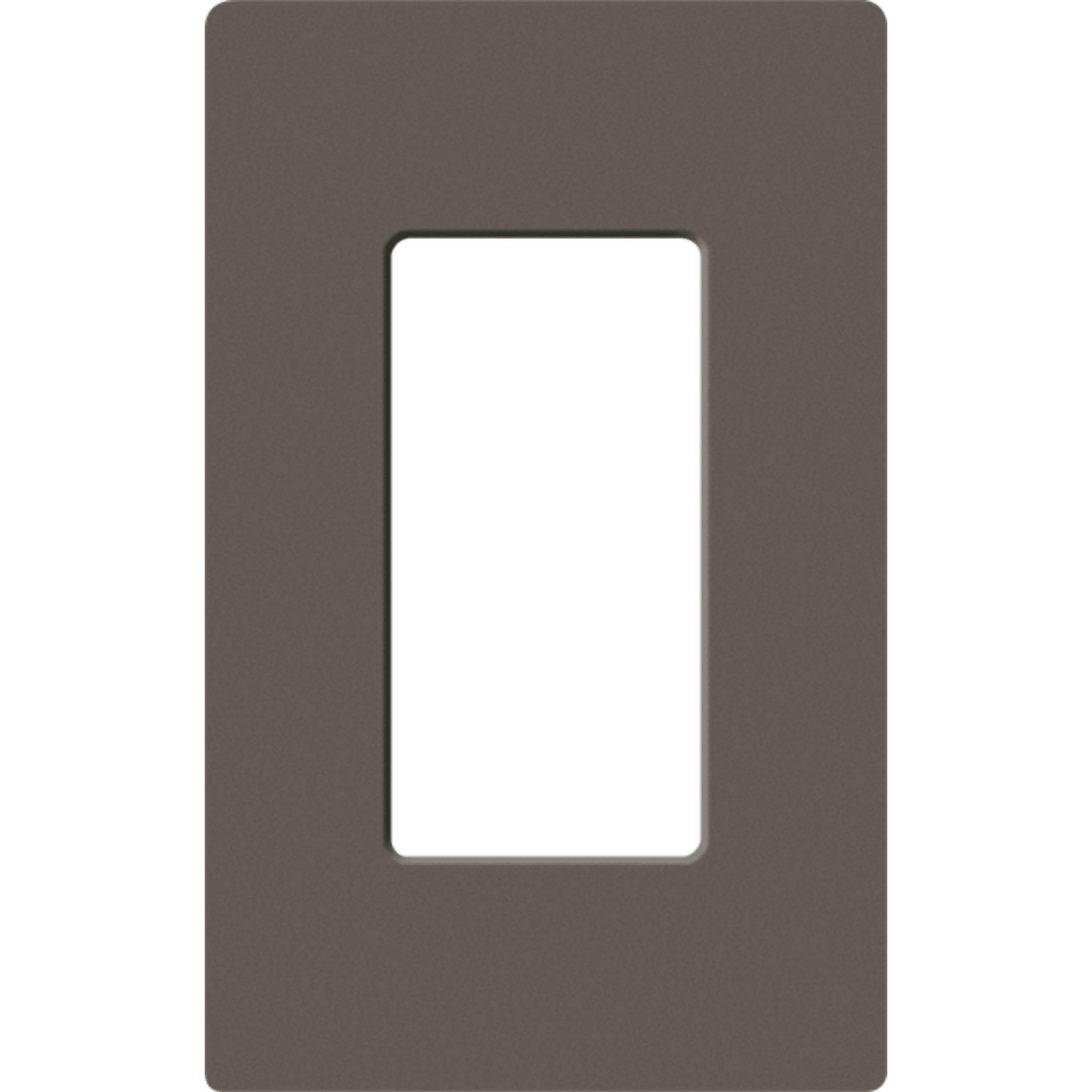 Placa de pared 1 espacio, para atenuador (dimmer), apagador ó control remoto inalámbrico LUTRON.