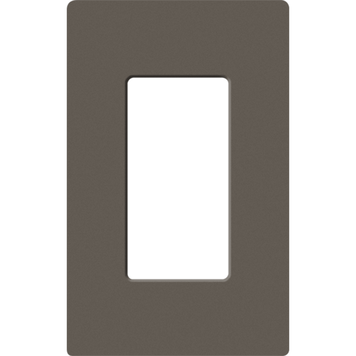 Placa de pared 1 espacio, para atenuador (dimmer), apagador ó control remoto inalámbrico LUTRON.