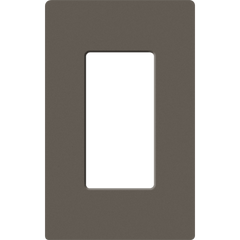 Placa de pared 1 espacio, para atenuador (dimmer), apagador ó control remoto inalámbrico LUTRON.