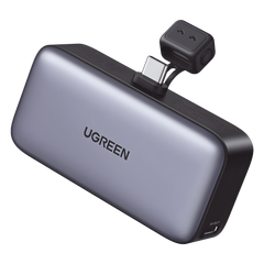 Power Bank 5000mAh | Conector USB-C Incorporado | 22.5W  | Carga Rápida | Soporte Integrado | Pantalla Led | Compacto  y Portatil | Compatible con iPhone 16 15 iPad Pro Galaxy Pixel..