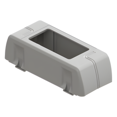Porta equipamiento linea X rectangular para canaleta DX10000.00