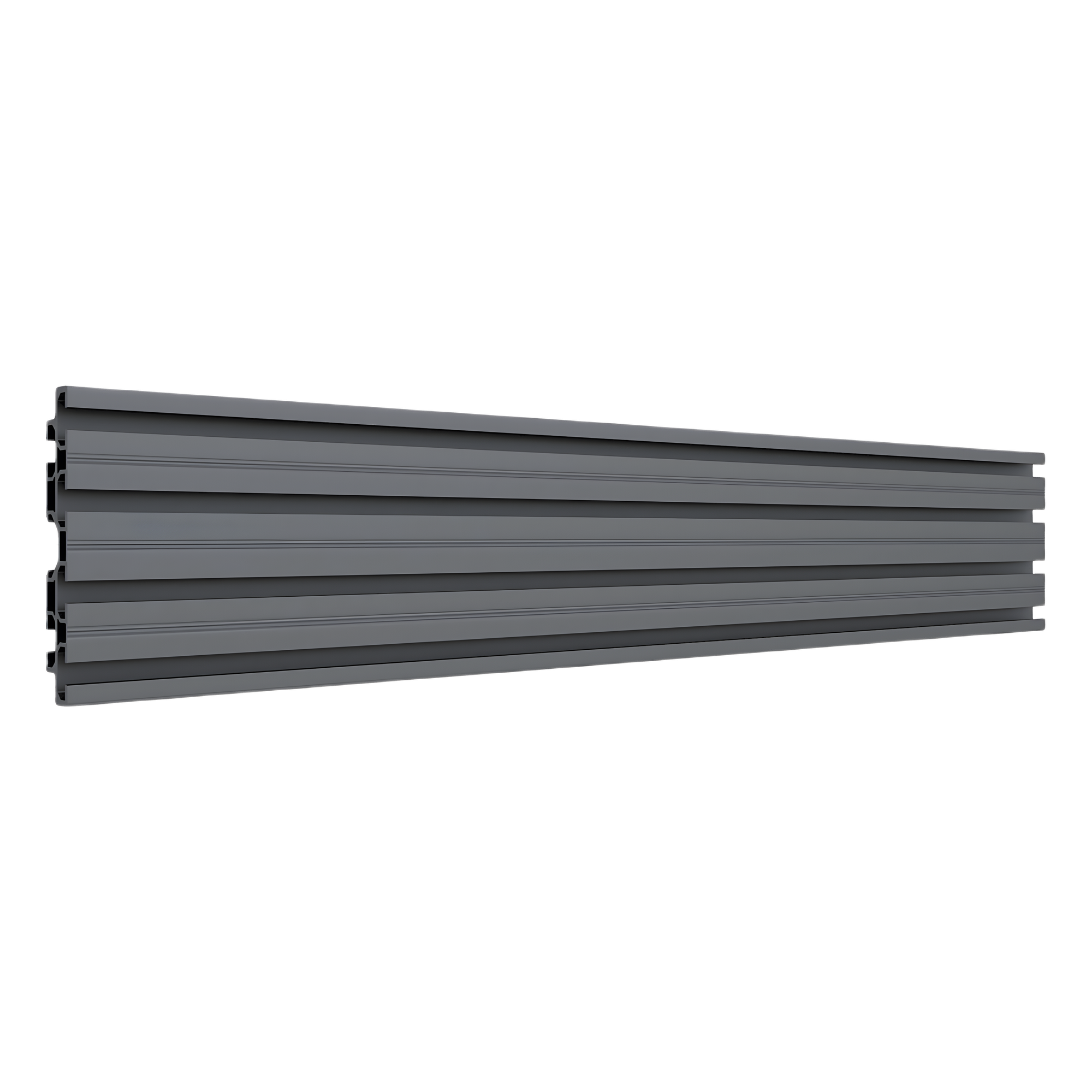 Accesorio_ Riel de Aluminio con Longitud 1000 mm |  Incluye Tapas laterales  | Compatible con estructura para Videowall | Diseño Modular