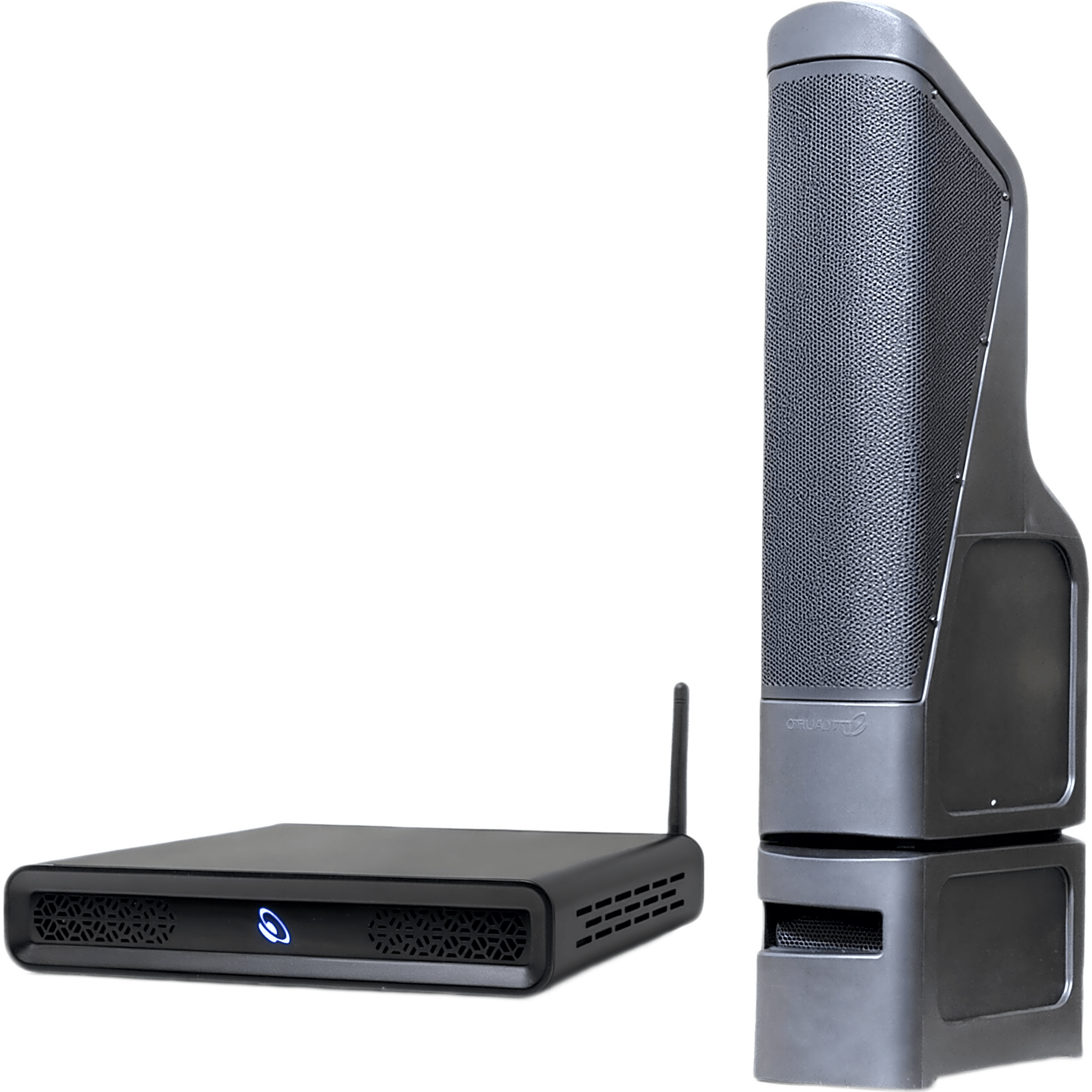 Kit TruAudio | Amplificador D2T 2 Canales 100W | Torre Line Array Exterior TT10 200W RMS | HDMI eARC + Bluetooth 5.3 | IP56