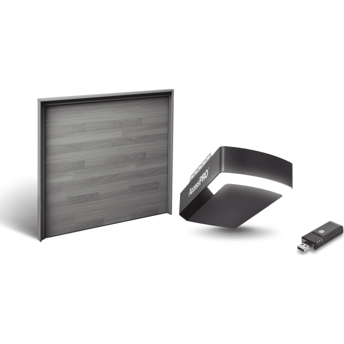 Kit Puerta de Garage 20x9 Pies / Insulada 43 mm / Motor FS1000M 1/2 HP / Interfaz WiFi ACCESSWIFI / Extensión de Riel / Incluye 3 Controles