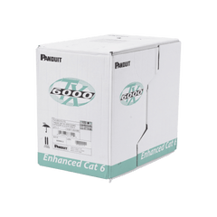Bobina de Cable UTP 305 Metros (1000 Pies) de Cobre, TX6000? PanNet, Reelex, Gris Internacional, Categoría 6 Mejorado (23 AWG), PVC (CM), de 4 Pares