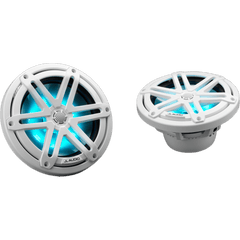 Bocinas Náuticas / 7.7" / Coaxial / 70 W RMS / LED RGB / Rejilla Deportiva Blanca / 4 &Omega; / Respuesta 45 Hz-25 kHz / Polipropileno Relleno de Mica / Tweeter de Cúpula de Seda