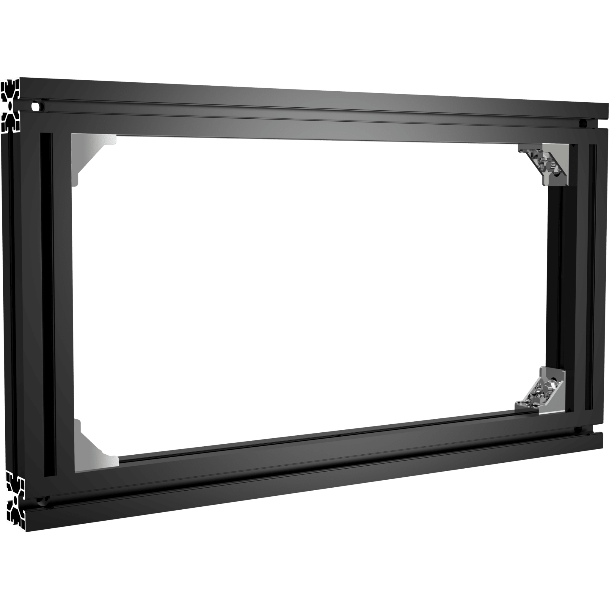 Soporte Modular 1x1 / Compatible con DS-D40W-2F / Negro / Pintura Electroestática / Instalación Rápida / Ligero y Delgado