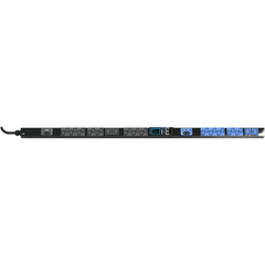 PDU Inteligente Enlogic / 24 Tomas (20) C13 + (4) C19 / 230 Vca Monofásico 32 A / 7.4 kVA / Medición por Entrada / 2 Breakers 16 A / 0U Vertical 1.49 m (4.9 ft)