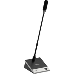 Micrófono Gooseneck de Red / Electret Ø14 mm Chapado en Oro / 48 kHz 24-bit / 20 Hz-20 kHz / SNR 73 dB / PoE 3.6 W / AES67 / DSP Integrado
