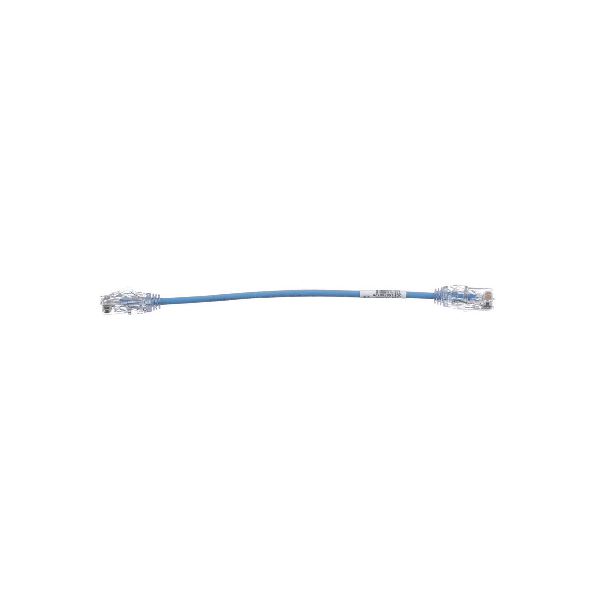 Cable de Parcheo UTP Cat6A, CM/LSZH, Diámetro Reducido (28AWG), Color Azul, 20 cm (7.87 pulgadas).