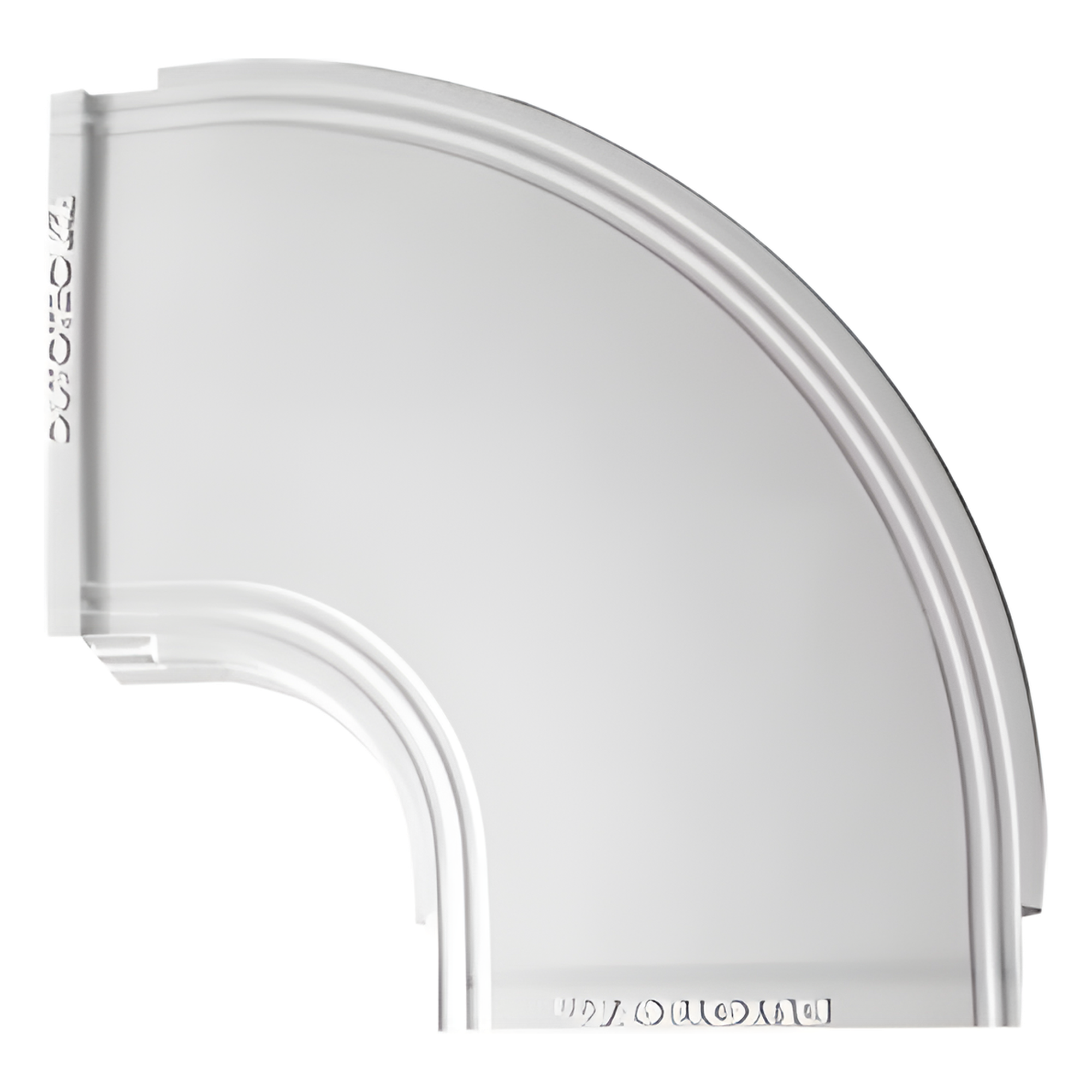 Curva horizontal color blanco para canaleta THR40