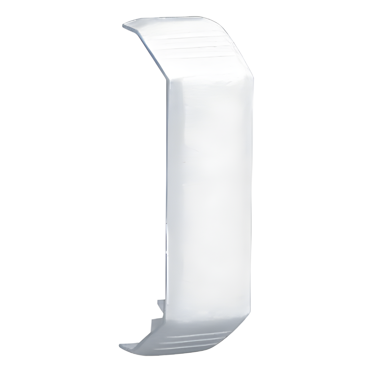 Unión recta de tapa, para uso con canaleta T45, Material PVC Rígido, Color Blanco Mate