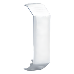Unión recta de tapa, para uso con canaleta T45, Material PVC Rígido, Color Blanco Mate
