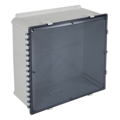 Caja De Policarbonato Con Puerta Tintada, 24Hx24Wx10D Pulgadas (609.6 x 609.6 x 254 mm), IP66, Uso Interior Exterior, Listado UL/cUL