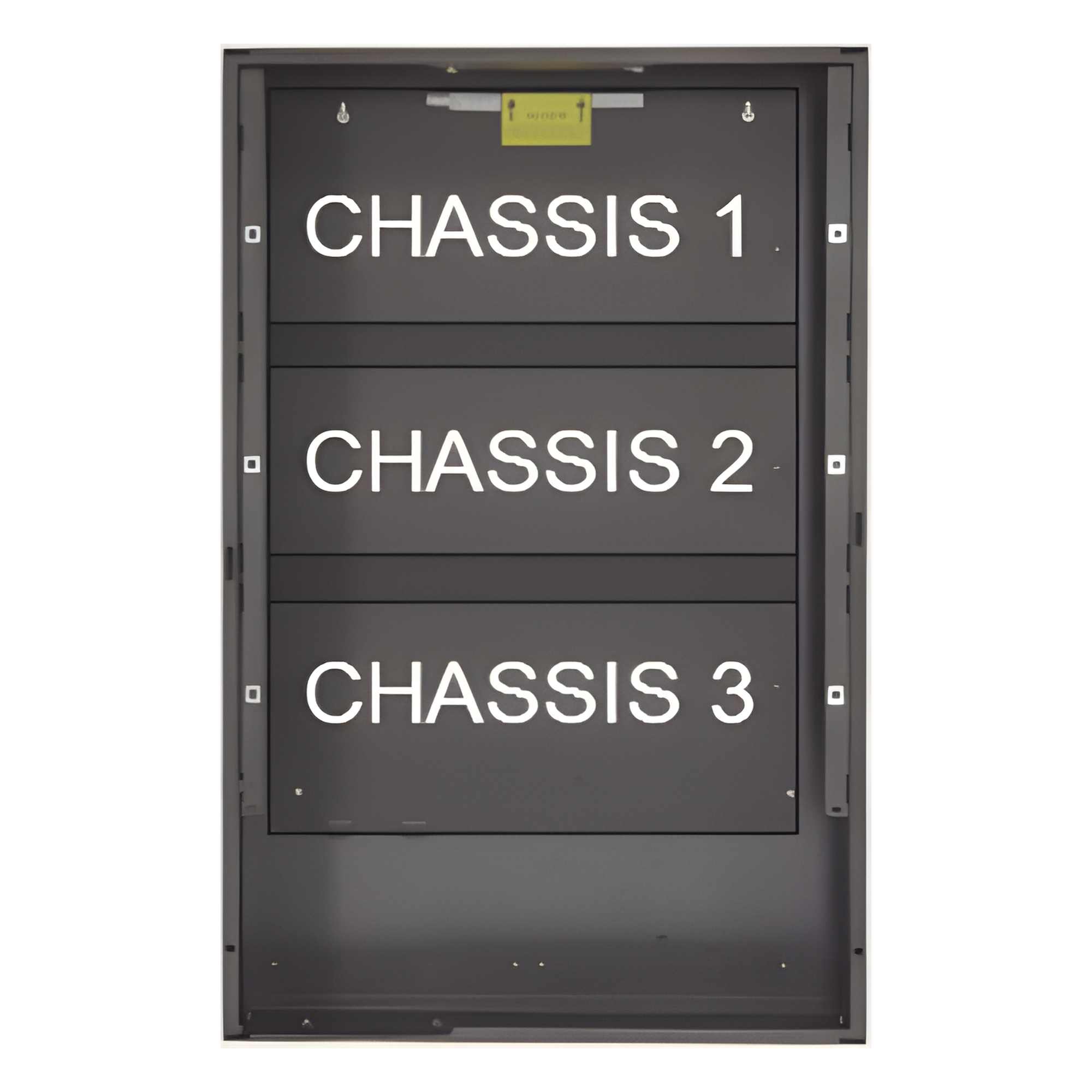 Gabinete metálico (backbox) de tres niveles para amplificadores y fuentes de alimentación / serie EQ ONYX de NOTIFIER / negro