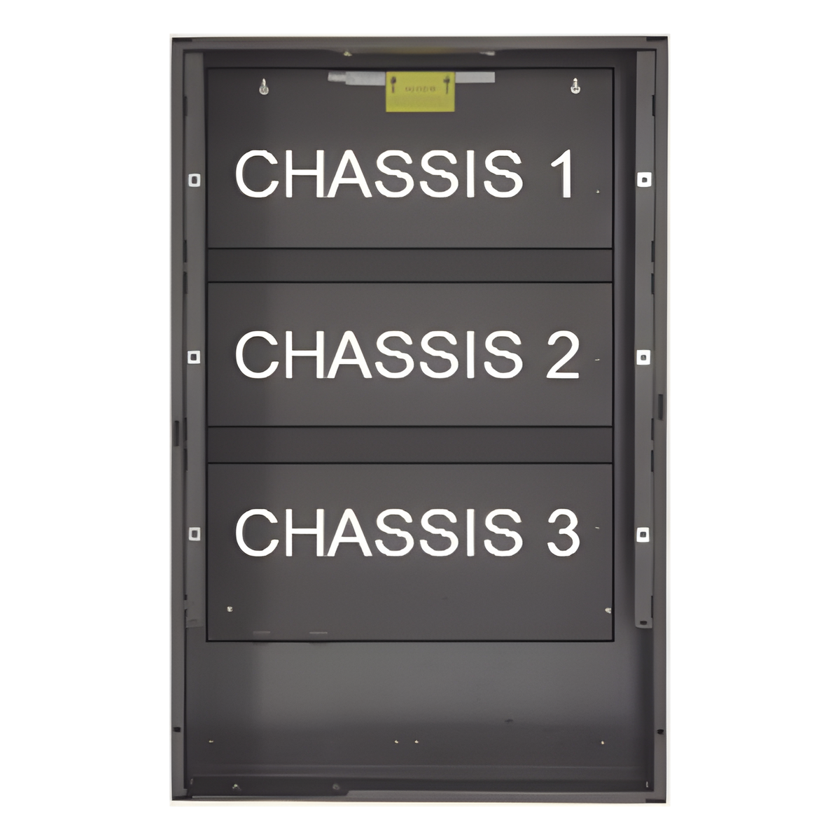Gabinete metálico (backbox) de tres niveles para amplificadores y fuentes de alimentación / serie EQ ONYX de NOTIFIER / negro