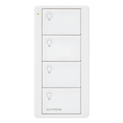 Control remoto inalámbrico Pico de 4 botones para 3 escenas de iluminación y apagado, batería de 10 años, para Caseta Wireless, RA2 Select, RadioRA y HomeWorks