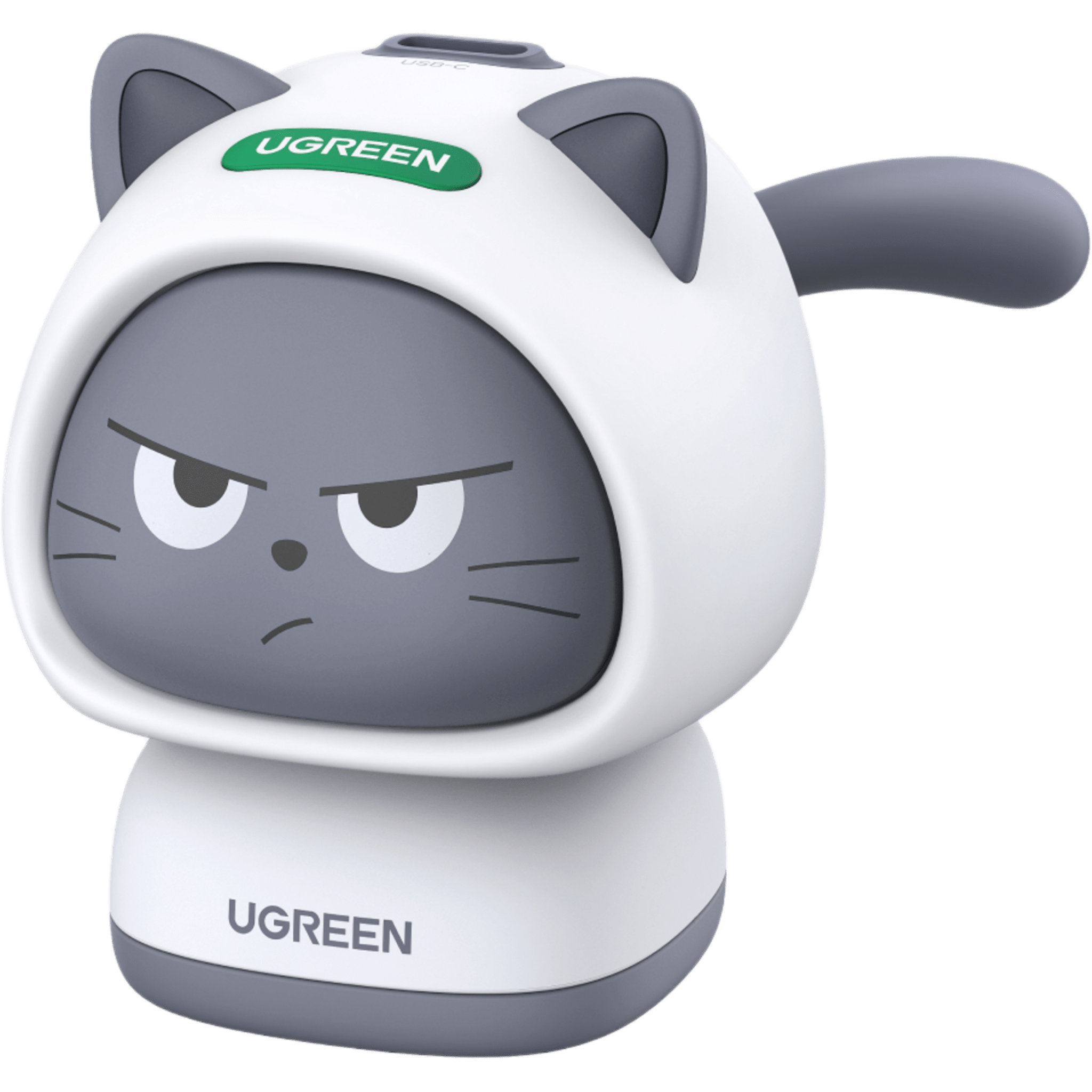 Cargador USB-C GaN 45W / Diseño Gato / Silicato / 1 Puerto / Compacto / Viaje / Protecciones