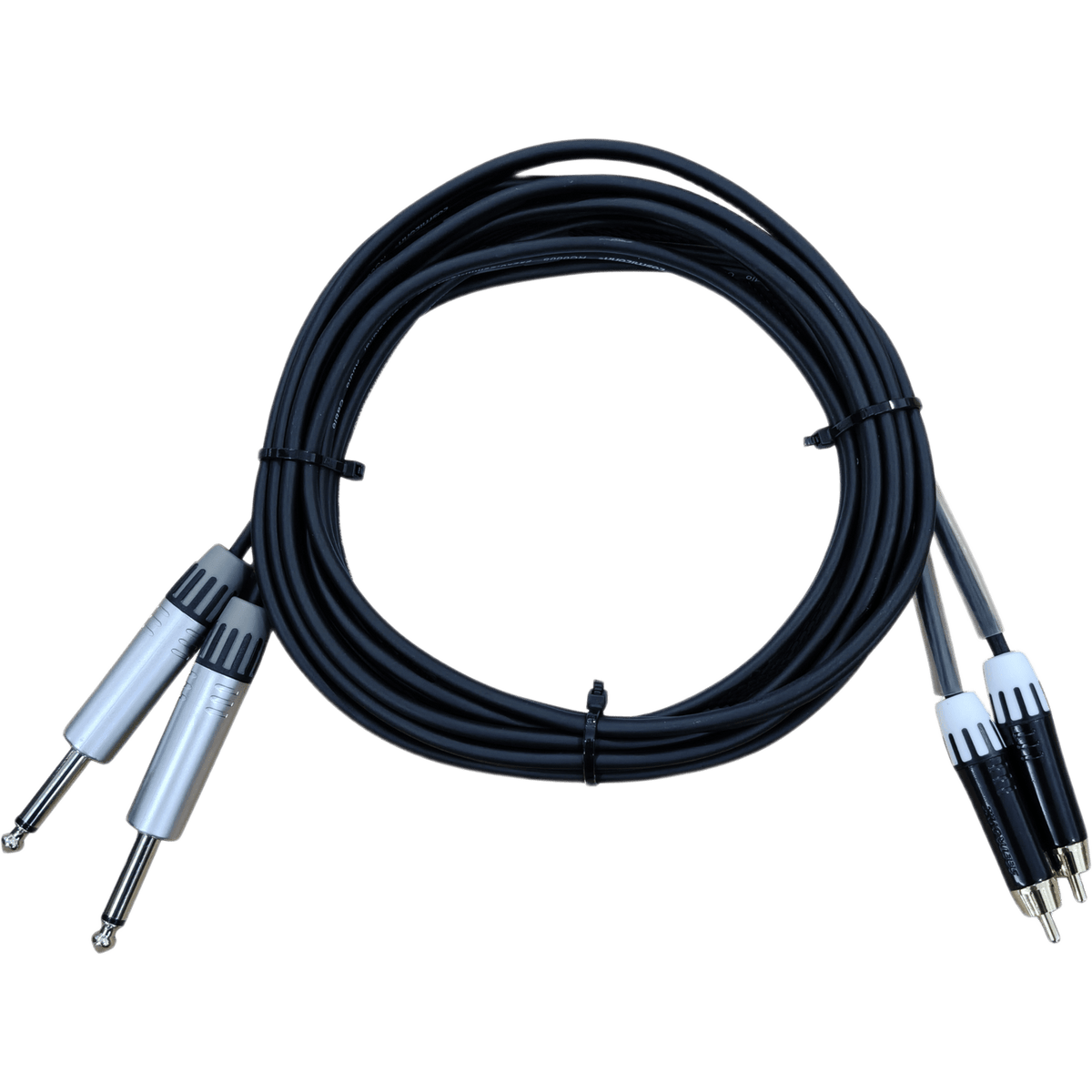 Cable de Audio | 2 Conectores 1/4 a 2 RCA Macho | Longitud 5m | Conector Seetronic MT380 - MP2X