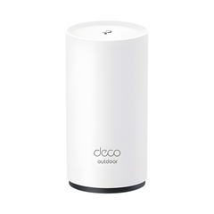Router Inalámbrico MESH Exterior para Hogar / Doble Banda Wi-Fi 6 AX3000 Mbps / 2 Puerto Gigabit WAN/LAN / Puertos PoE 802.3 af/at Entrada / 2 Antenas Internas / Protección IP65 / Administración Mediante la App Deco (iOS, Android)