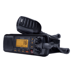 Radio Móvil Marino VHF / 25W / IPX4 / DSC Clase D con GPS / Pantalla LCD / Negro