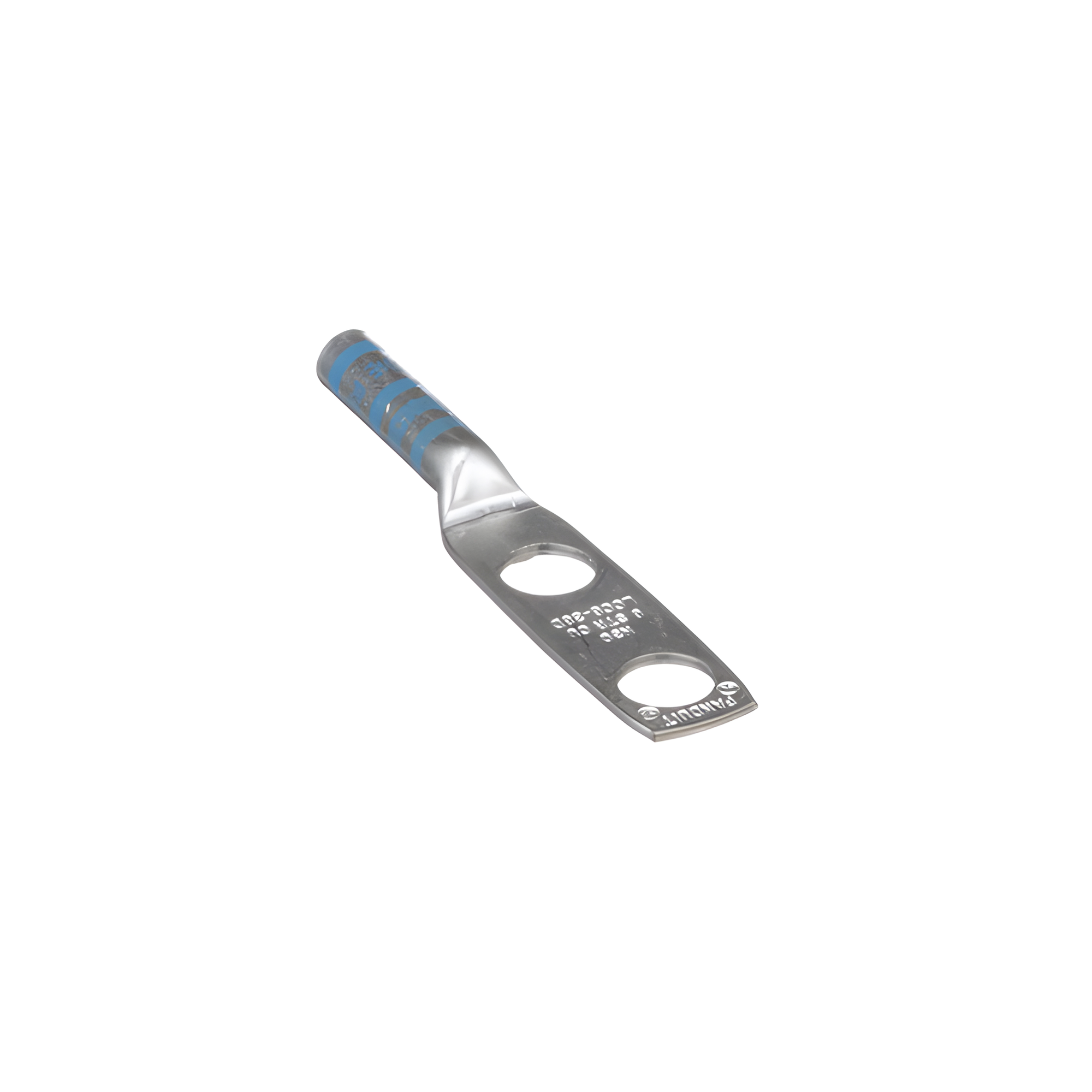 Zapata de compresión LCC6-38D-L para cal. 6 Awg, Doble barreno para tornillo prisionero de 3/8, Espaciado de orificio 25.4mm, 1 Pz