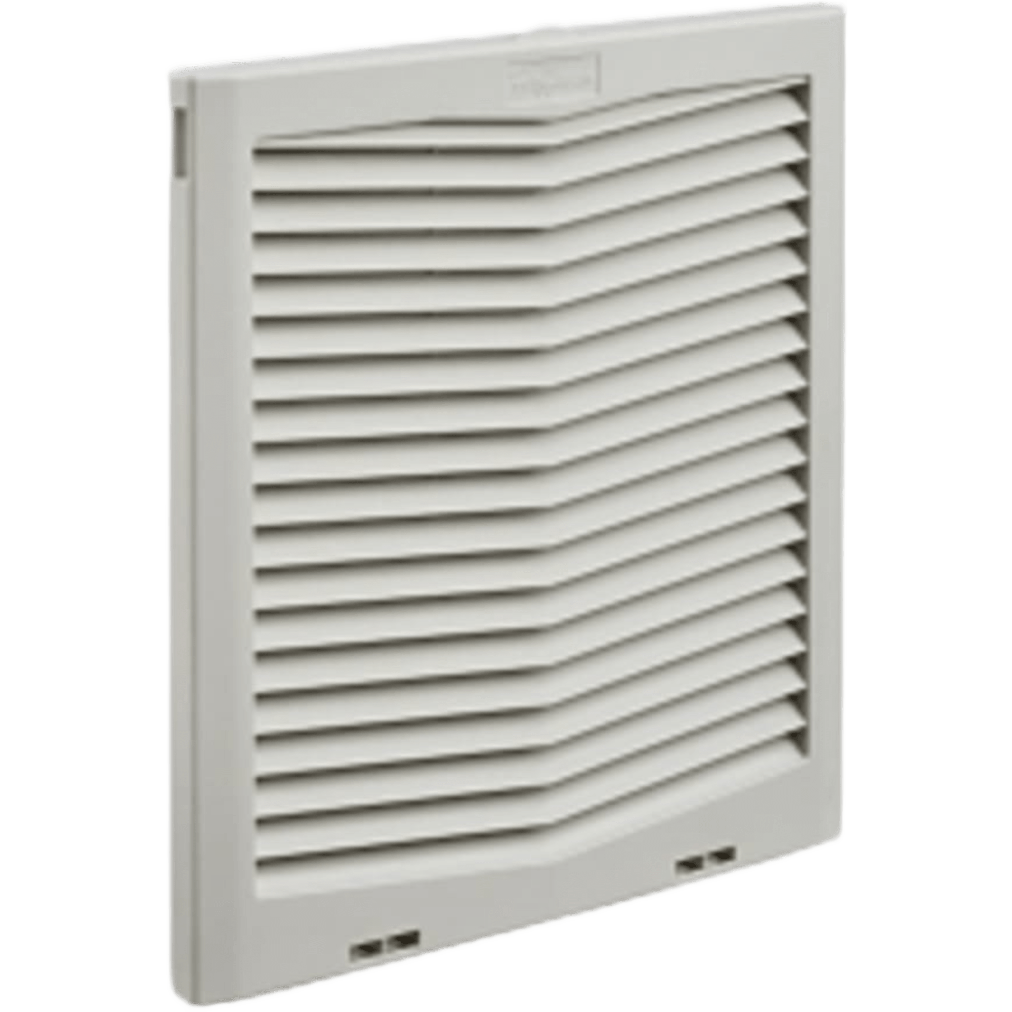 Rejilla de Escape para Ventilador con Filtro HG / Protección Tipo 12 IP55 / Compatible con Ventiladores HF13 de 13 in (325 mm) / Plástico / Gris Claro RAL 7035
