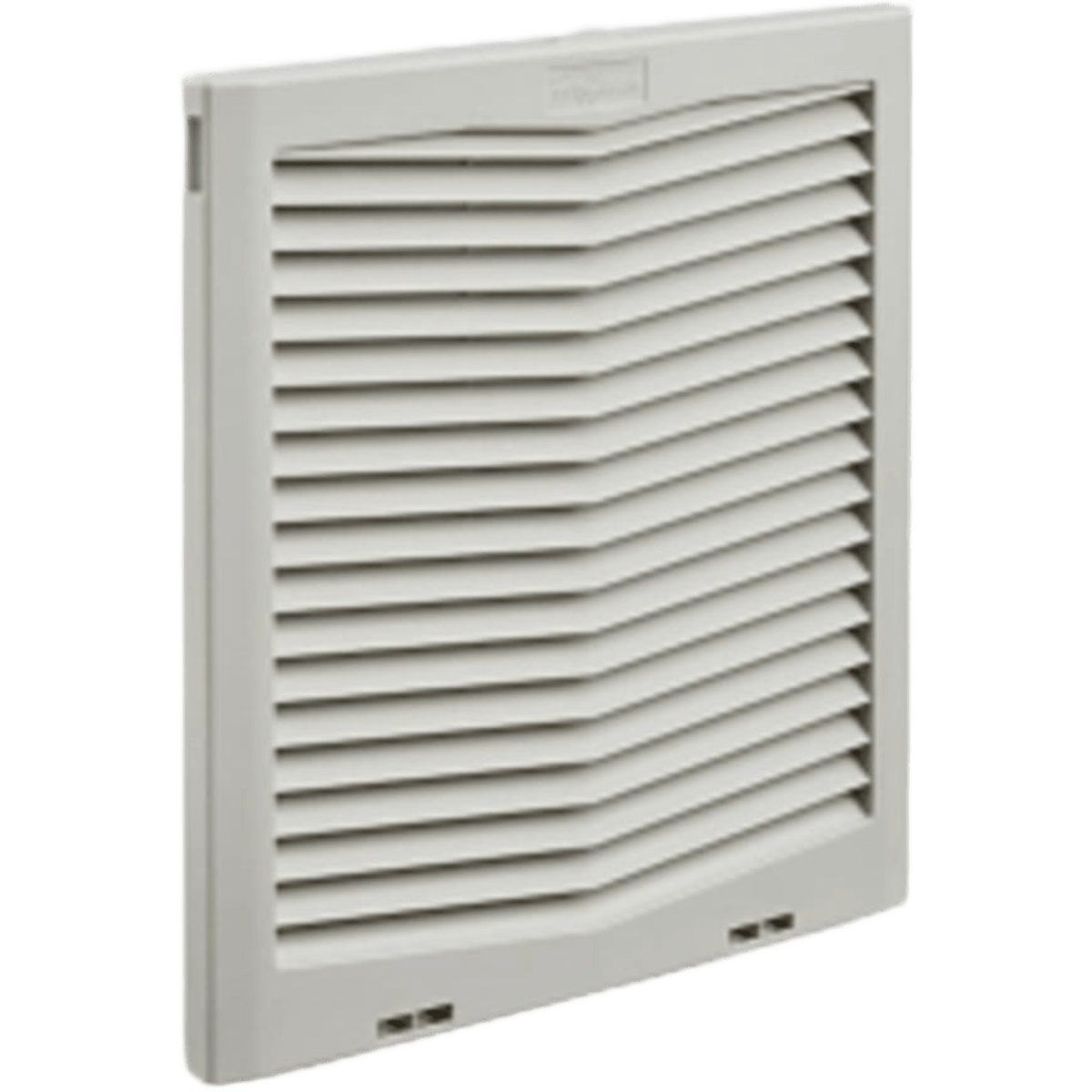 Rejilla de Escape para Ventilador con Filtro HG / Protección Tipo 12 IP55 / Compatible con Ventiladores HF13 de 13 in (325 mm) / Plástico / Gris Claro RAL 7035