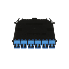 Cassette HD Flex Para 12 Fibras Monomodo OS2, de MPO a 6 Conectores LC Duplex, Método de Polaridad A, Color Azul