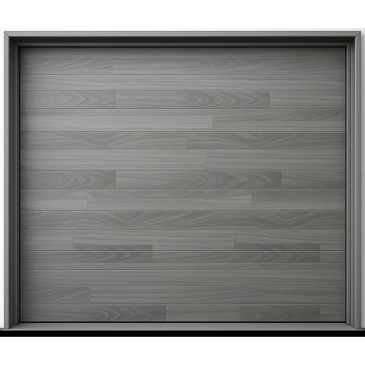 Puerta de Garage de Alta Calidad / Estilo Americano / Acabado Laminado PREMIUM / Color Gris / 14x7 Pies.