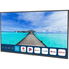 SmartTV para Exteriores Neptune™ 55" 4K UHD / 500 nits Sol Parcial / webOS / IP54 ideal para areas con techado parcial / VESA 300x200 / Incluye Soporte de Pared Inclinado