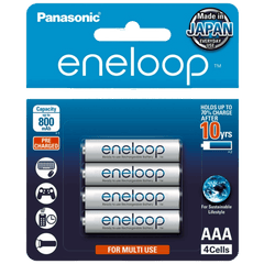 Batería Recargable AAA 1.2V ENELOOP / Ni-HM / Paquete de 4 Baterías