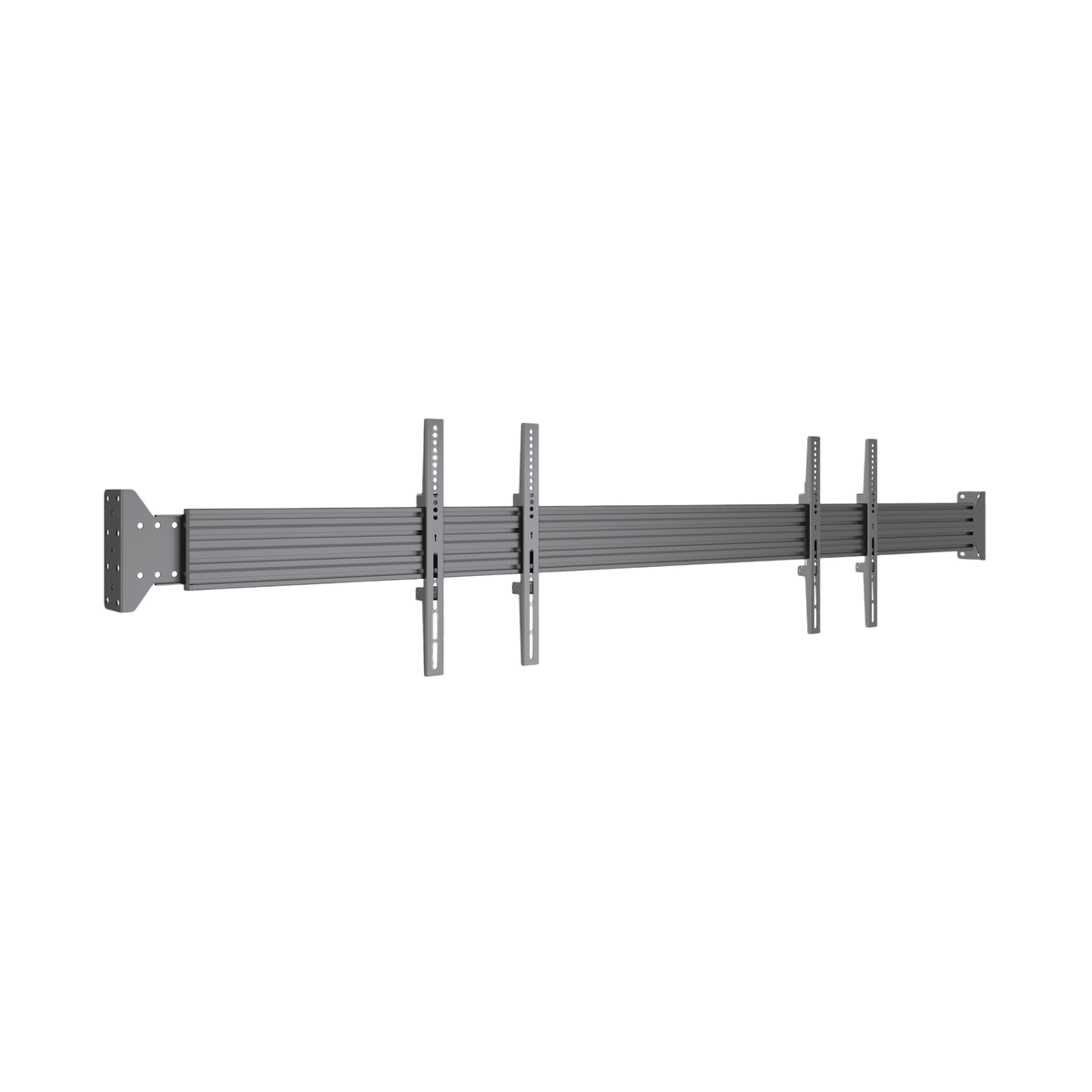 Sistema de Montaje en Pared / Rieles 2000 mm (78.7 in) / Estructura Modular / Soporte Ajustable / Incluye Herramientas y Tornillería Completa