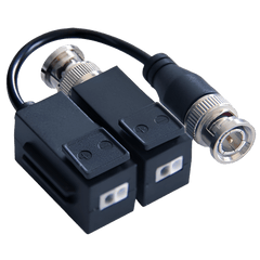 Kit de Transceptor (Balluns) TURBOHD con Boton Push / Hasta 8 MP (4K) / 100% Cobre / Soporta HD-TVI / AHD / CVI / CVBS / Audio por Coaxitron / Datos para Menu de Configurar de Cámaras