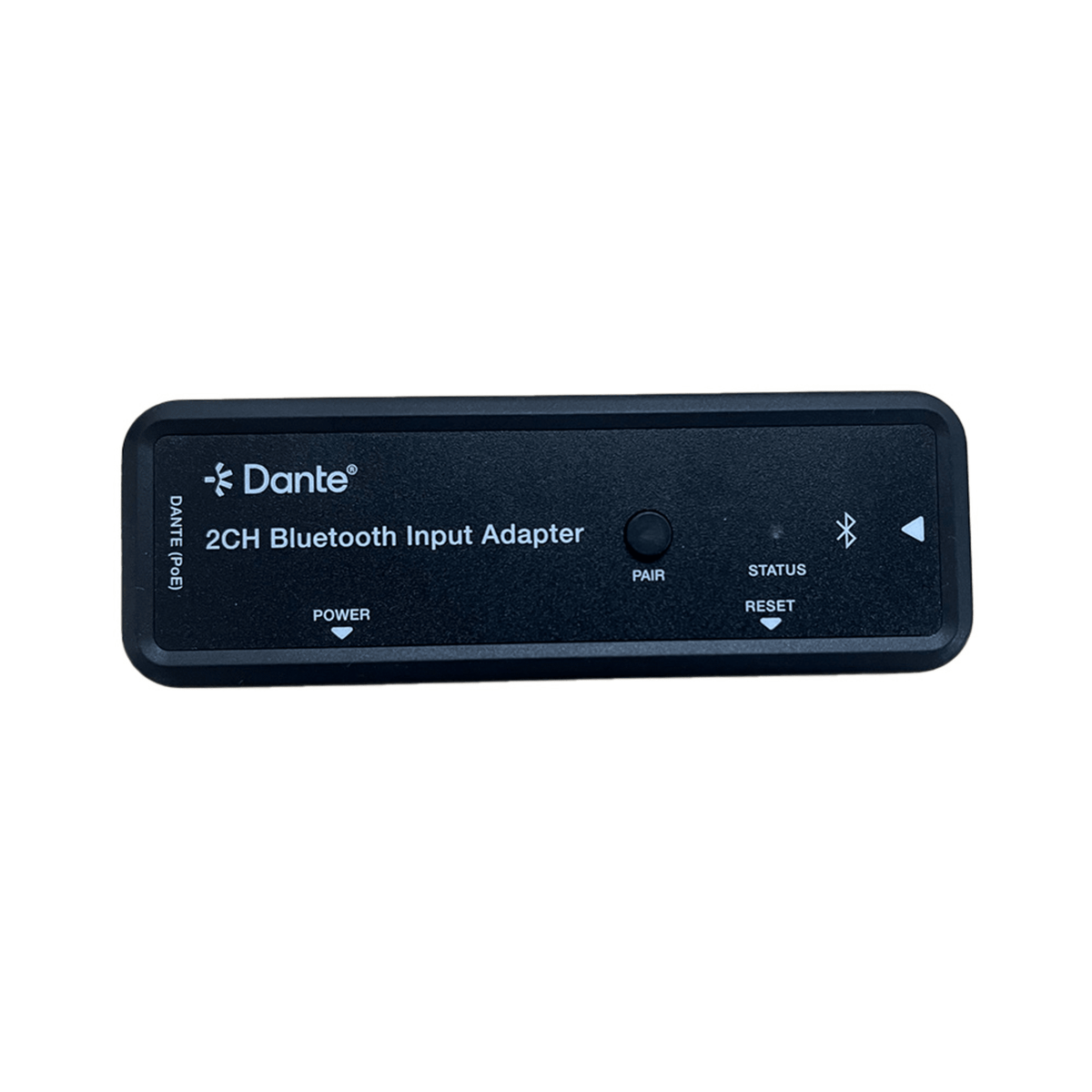 Extensor de Audio Dante® 2CH Bluetooth Input Adapter | Entrada Bluetooth 2 Canales | Salida Dante® Digital | Latencia Configurable 1-5 ms | Compatible HDMI 1.4 | HDCP 1.4 | PoE IEEE802.3af | Distancia de Transmisión 100 m